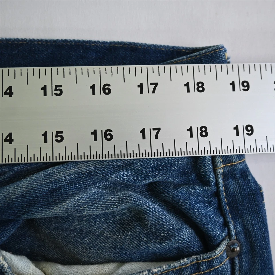 Polo Ralph Lauren 36x30 625 Varick Slim Straight Medium Distressed Denim Jeans - Image 2 of 4