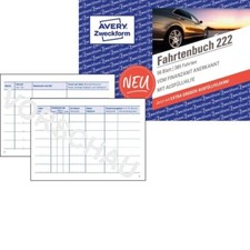 **SPARPACK** 5x AVERY Zweckform 222 56 Blatt Fahrtenbuch PKW Finanzamt A6 quer