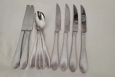 10 Pc Lenox Garvey-Haveson Oval Soup Spoons, Steak Serrated Knife and Table...