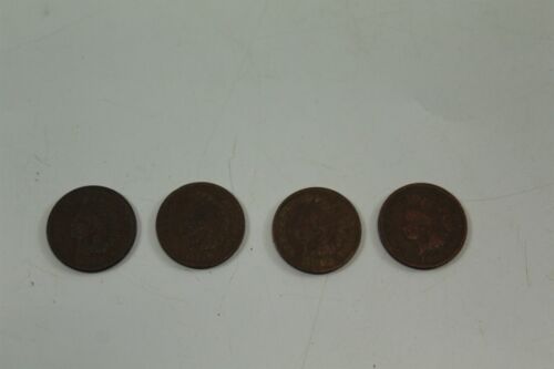 Antique U.S. Coin Indian Head Penny Lot of 4 1897, 1899, 1902, 1904