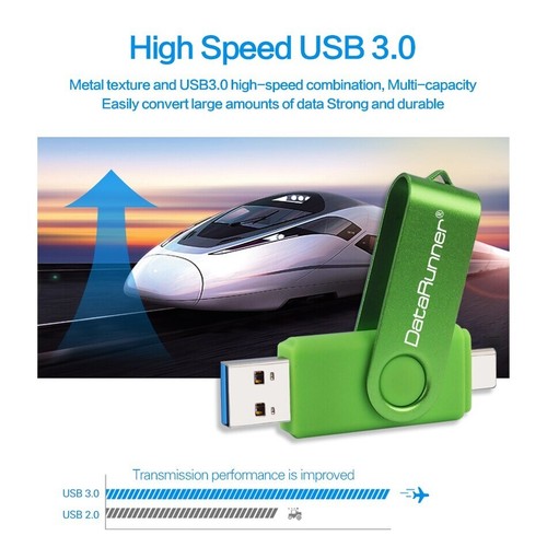 2 en 1 OTG Type C USB 3.0 32Go Ultra Double Lecteur Mémoire Stockage Données Flash Drive - Photo 3/6