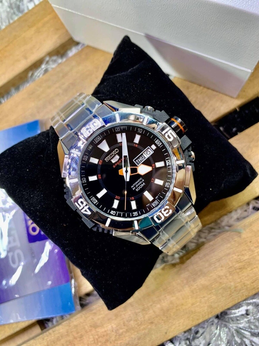 Seiko Sports Men's Black Watch SRP795K1 for sale online