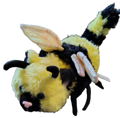 Gish Beeline Cat Bee Hybrid Plush Bumblebee Wings Striped Black Kitten 12  2021