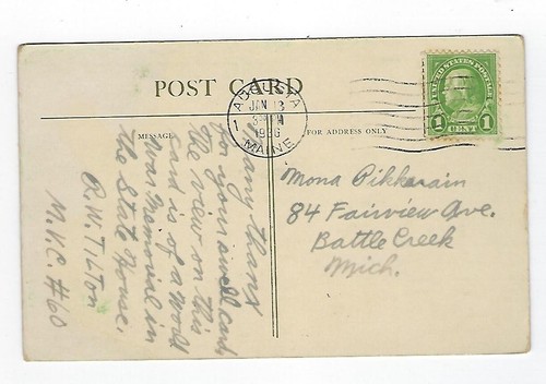 VTG Post Card The Returned Maine Battle Flags By Moses Owen - Picture 2 of 2
