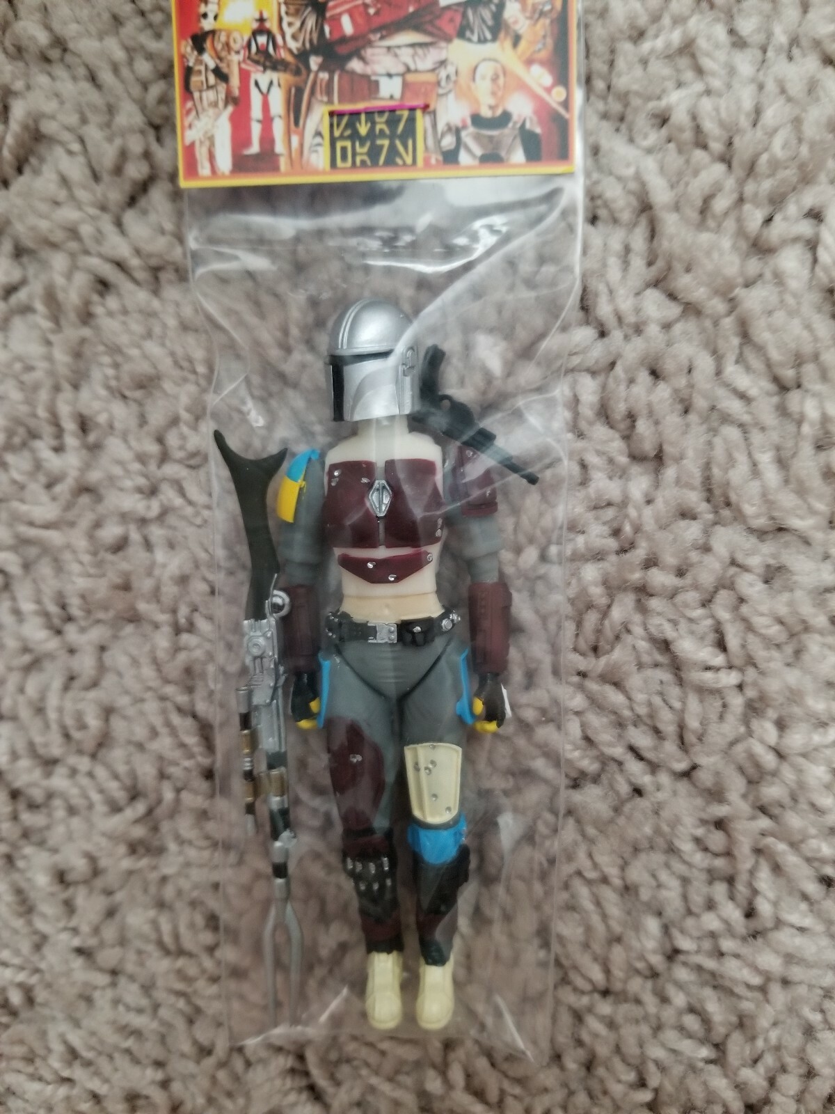 Star Wars The Lady Mandalorian action figure 3 3/4" by HasNoTalent Limited girl