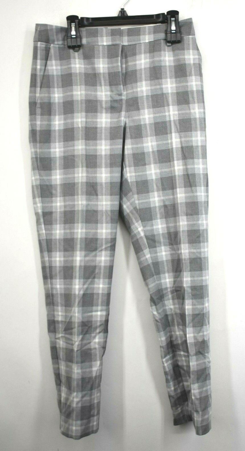 FILA Pantaloni da donna Court & Rowe anteriori piatti ombra a quadretti cerniera barra gancio taglio $109