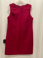 TALBOTS RED SHEATH DRESS Size 14