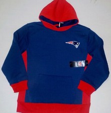 NEW ENGLAND PATRIOTS NFL TEAM APPAREL HOODED SWEATSHIRT HOODIE YOUTH M L XL NWT