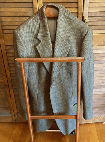 Oscar de la Renta 100% Wool Tweed Blazer with Satin Lining. 43 Long.