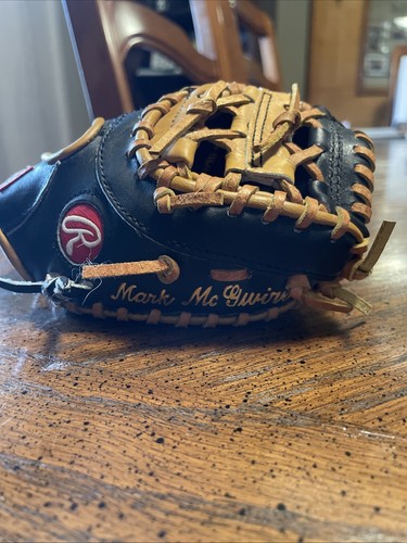 Rawlings Mark McGwire Baseball Glove Mini Mitt Replica Of Gold Glove Award - Picture 13 of 13