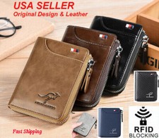 Men Men's RFID Blocking Leather T1 Wallet Credit Cards ID Durable Waterproof