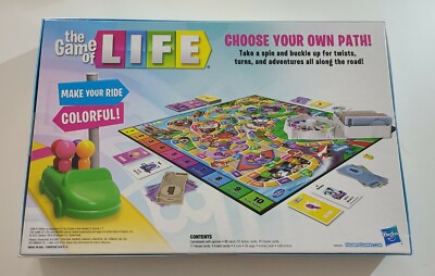 The Game of Life Game, Family Board Game for 2 to 4 Players, for Kids Ages  8 and Up, Includes Colorful Pegs - Hasbro Games