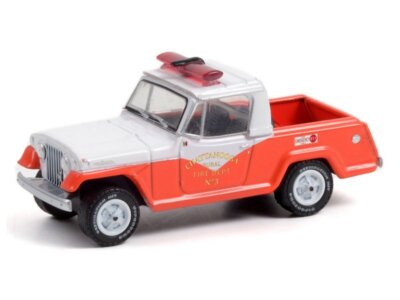 JEEP Jeepster Commando - Chattanooga - 1967 - Firetruck - Greenlight 1:64