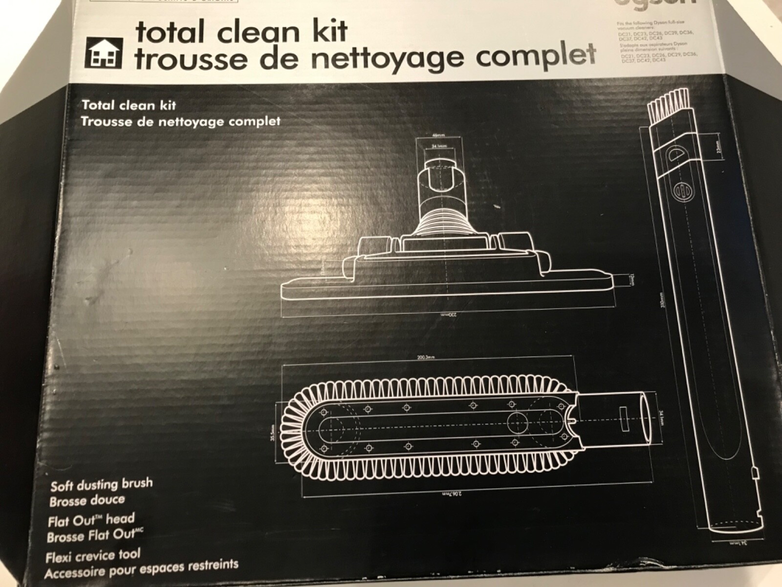 Dyson Vacuum Total Clean Kit for Full-Size Vacuums New Open Box-image