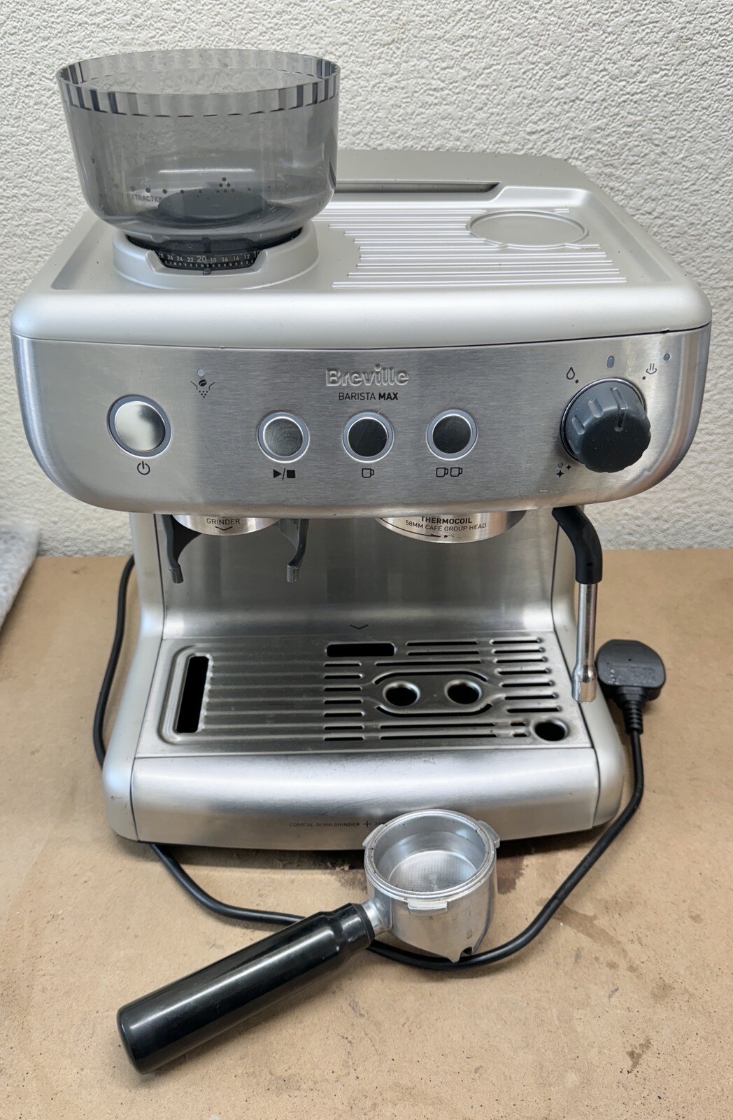 Breville Barista Max Espresso Coffee Machine Stainless Steel 1 FILTER