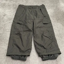 Polar Edge Snow Pants Men XL Dark Gray Insulated Nylon Skiing Snowboarding 40x26