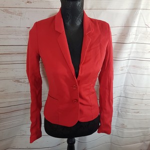 h&m red blazer