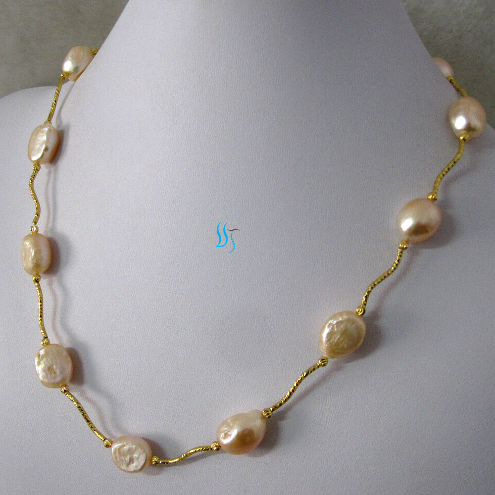 ☆ENGBROX☆ peachy pearl necklace EBNL24058 lani pearl necklace - ENGBROX | 60% - Asian Fashion Online Store
