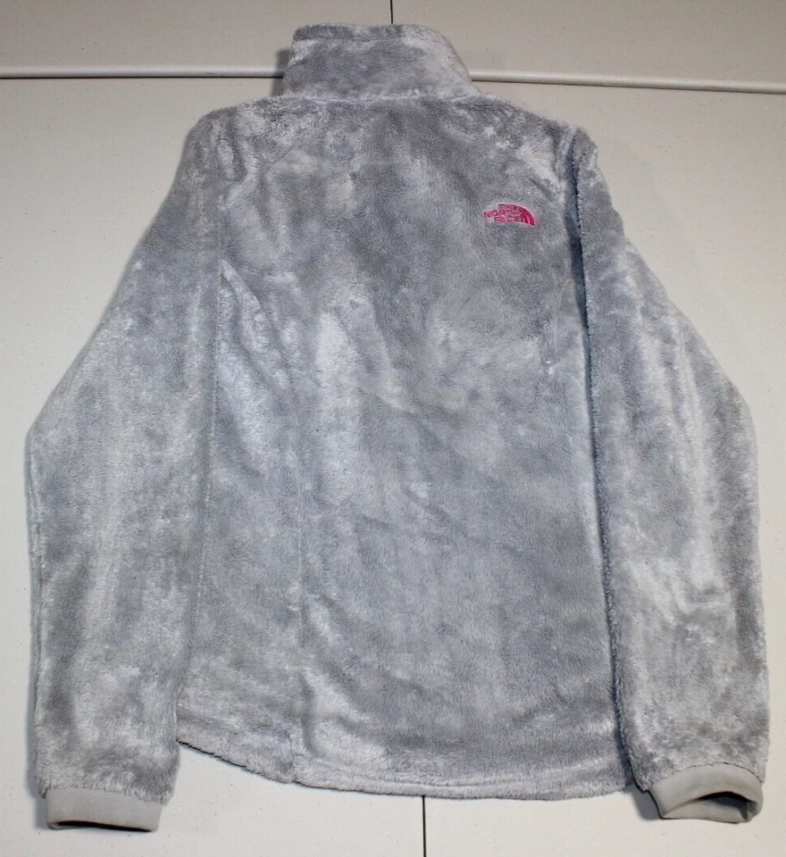 Womens The North Face Breast Cancer Awareness Osito 2 Zip Up Jacket Small Gray - Image 3 of 4