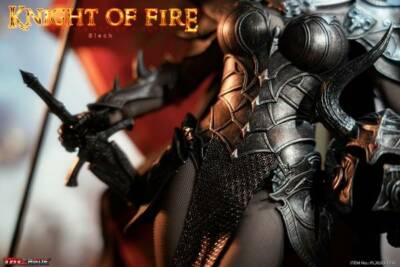 TBLeague Phicen 1/6 Knight of Fire Black Sixth Scale Action Figure