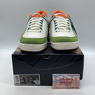 Size 10W - Titan x Air Jordan 2 Retro Low Ivory Grey Suede Leather