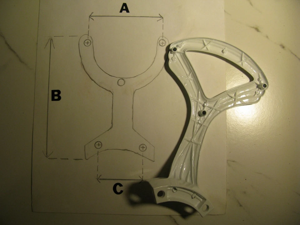 VTG Ceiling Fan Replace Blade Arms 52" Regency #733 & unmarked New Old Stk - Image 2 of 2