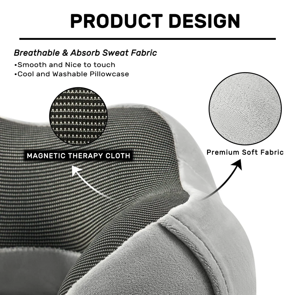 Travel Pillow for Airplane-2 Pack Memory Foam Neck Pillows, Soft & Support Tr...
