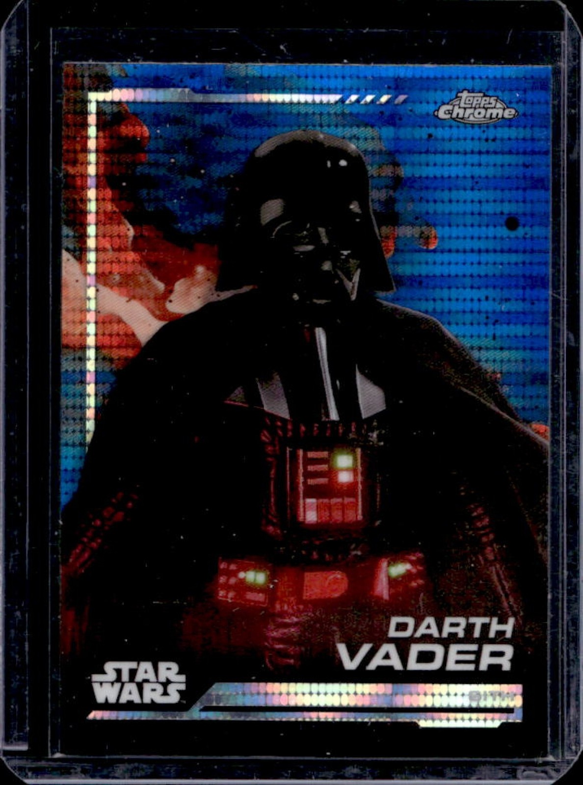 2024 Topps Chrome Star Wars Darth Vader Blue Blaster Pulsar Refractor #66