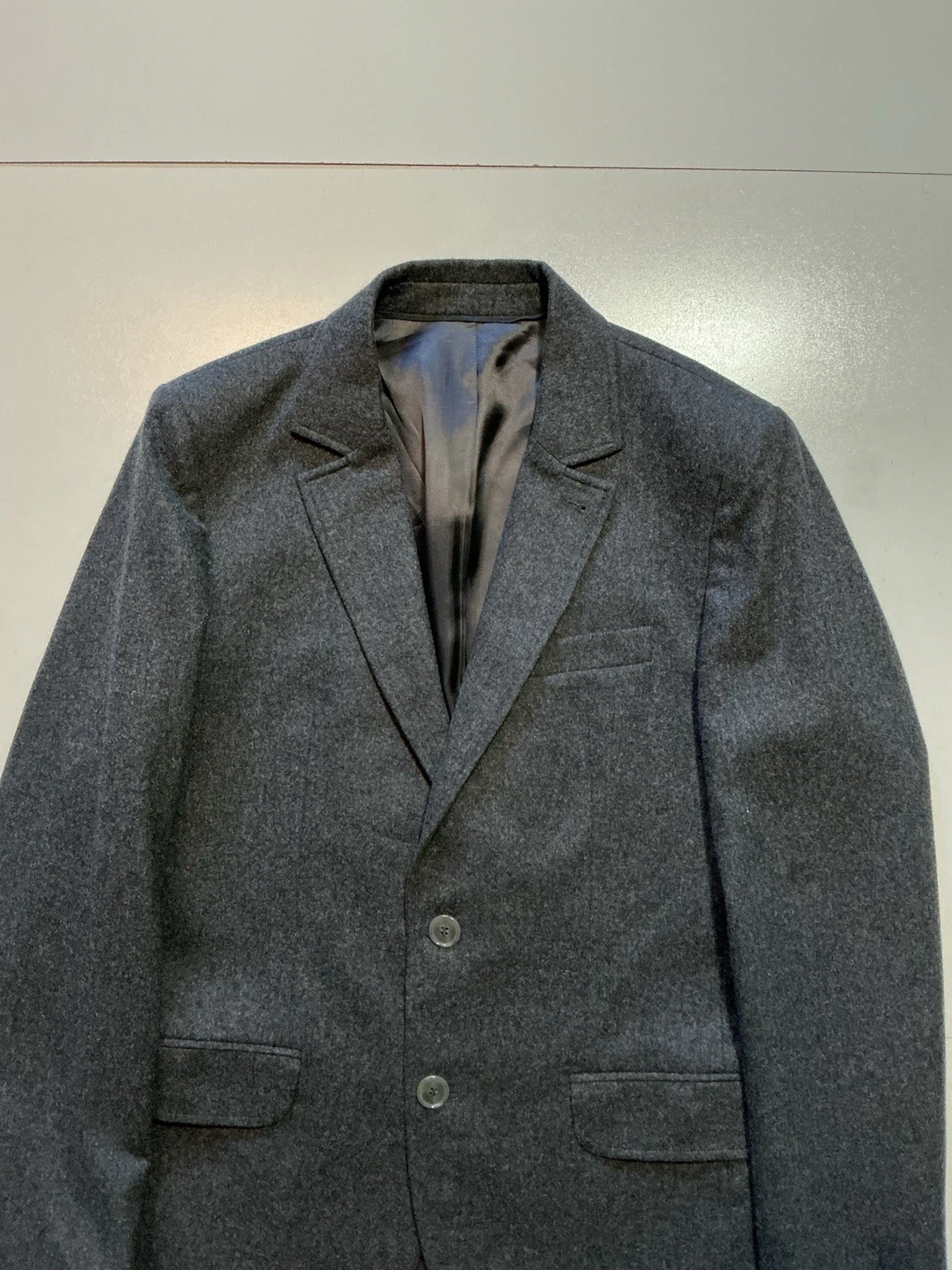 A.P.C. Rue Madame Paris Two Button Charcoal Grey Sportscoat Blazer Jacket Sz. M - product detail image 6