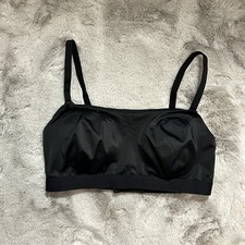 LIVELY Women  s Black Bralette Adjustable Straps Pads