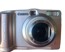 Canon PowerShot A20 Digital Camera 2.1 MP 3x Optical Zoom Compact With Sd 192mb