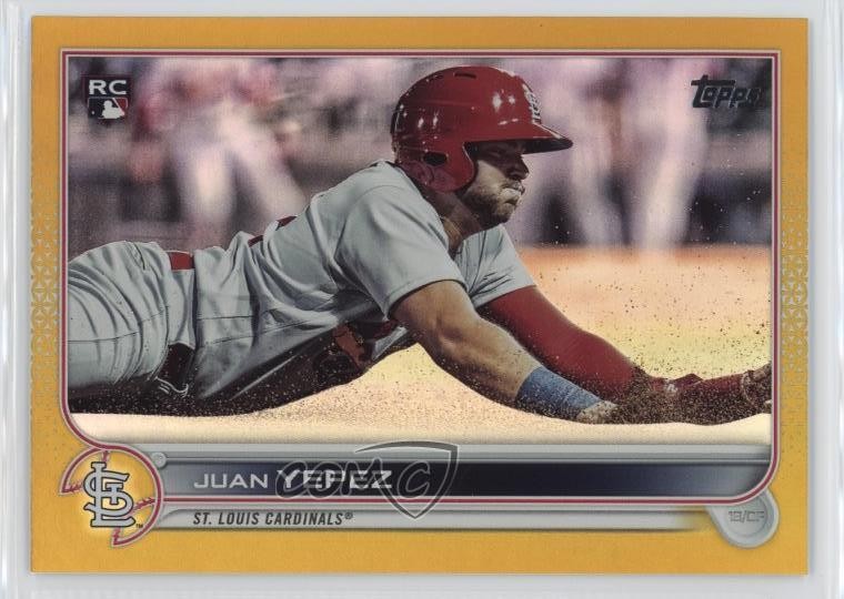 2022 Topps Series 2 Gold Foil Juan Yepez #506 Rookie RC 0j10