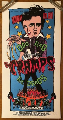 The CRAMPS El Rey Theater ALBUQUERQUE 1995 US CONCERT POSTER