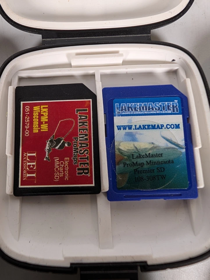 Lote de mapas Humminbird Lakemaster (9) fichas Minnesota - Wisconsin - este de EE. UU. - ++ Foto 3 de 4