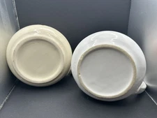 Vtg 70s Recipe Soup Bowls Cups Set of 2 , Onion, Mushroom Soup