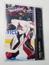 Karel Vejmelka - 2021-22 Upper Deck Series 2 Young Guns Rookie #458 RC card  (D). rookie card picture
