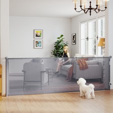 Stair Gate for Dogs, Pet Gate, Extends to 300 cm Wide & 104 cm Tall