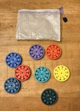 Toddlers Math Fact Fidget Spinners Set of 8 with Bag Fidget Toy Montessori