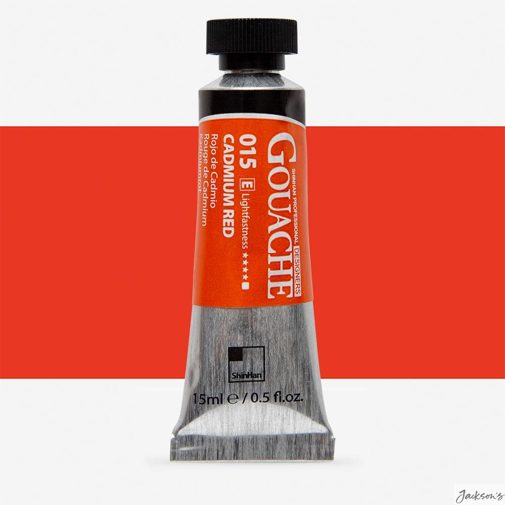 ShinHan Professional Designers Gouache Paint Pigment 15ml Cadmium Red For Art...