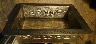 RARE  Unique HAND HAMMERED  Native Trails  SINK  FARMHOUSE  DROP IN  MADE IN USA