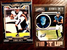 2021 Playbook Devonta Smith RC #107 & Next Up Philadelphia Eagles Lot
