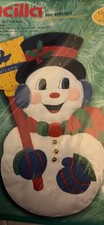 Bucilla 84139 Snowman Felt Door/Wall Hanging 15" x 19.5" Finished Size 1999