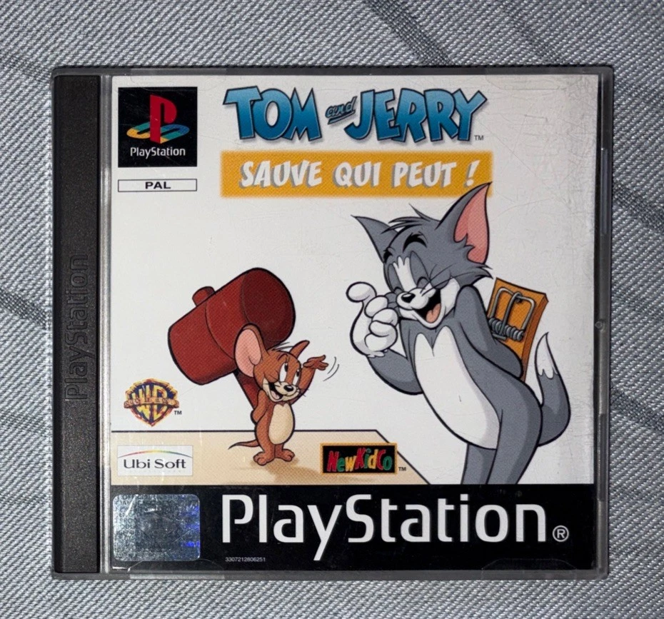Jeu Playstation 1 PS1 en loose VF Tom and Jerry Sauve qui peut Envoi suivi