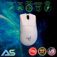 Razer Deathadder V3 Pro Ultra-Lightweight HyperSpeed Wireless Gaming Mouse White