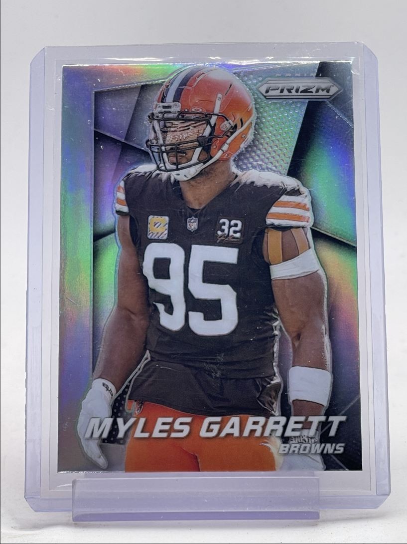 MYLES GARRETT 2024 PANINI PRIZM FLASHBACK SILVER PRIZM BROWNS Q5919