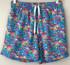 CHUBBIES The Tropical Bunch Lined Swim Trunks Men's Large 5.5" Inseam Actual 5"