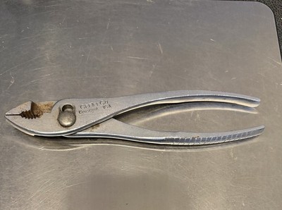 VTG Cee Tee Co 8'' Slip Joint Pliers Crescent Made In USA Tools Jaw Knurled