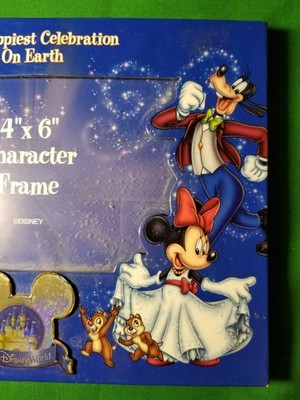 Vintage 2006 Walt Disney World Photo Frame 4x6 Character Frame