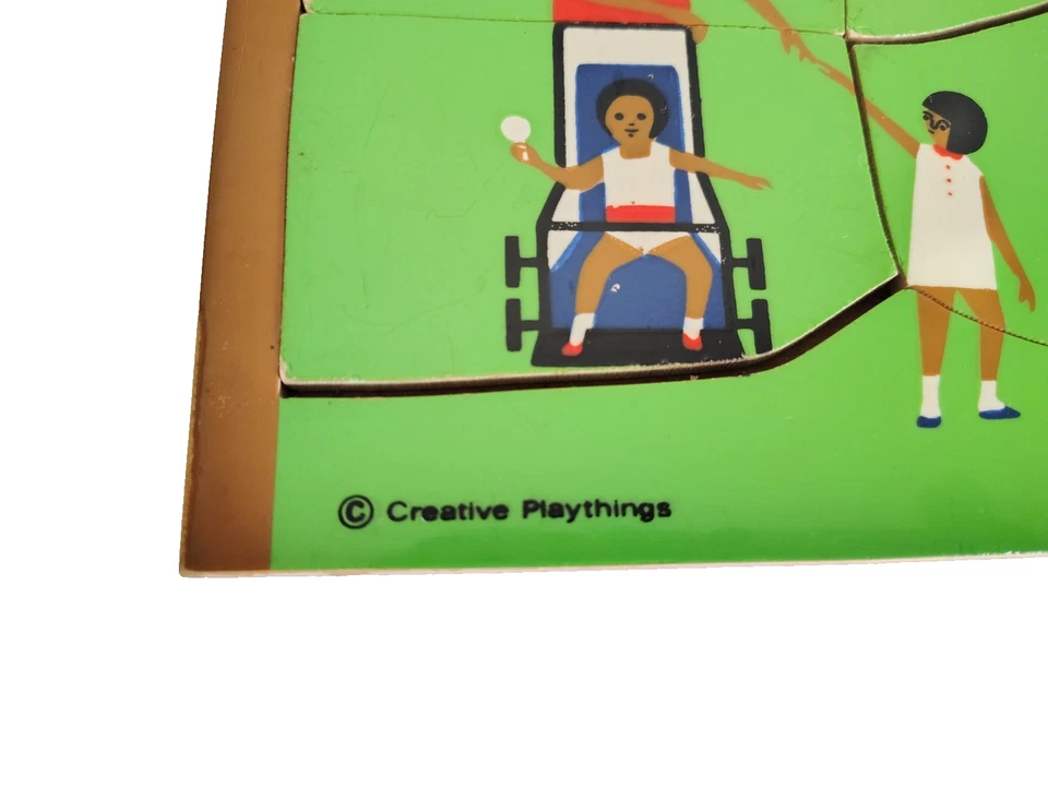 Vintage Creative Playthings Holland Wood Puzzle Park Kid Non Toxic Fredun Shapur - Image 3 of 4