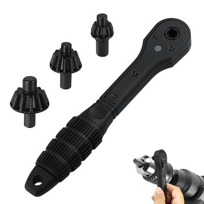 2-in-1 Ratchet Drill Chuck Key Wrench   Universal Chuck Key Tool for Drill，Do...